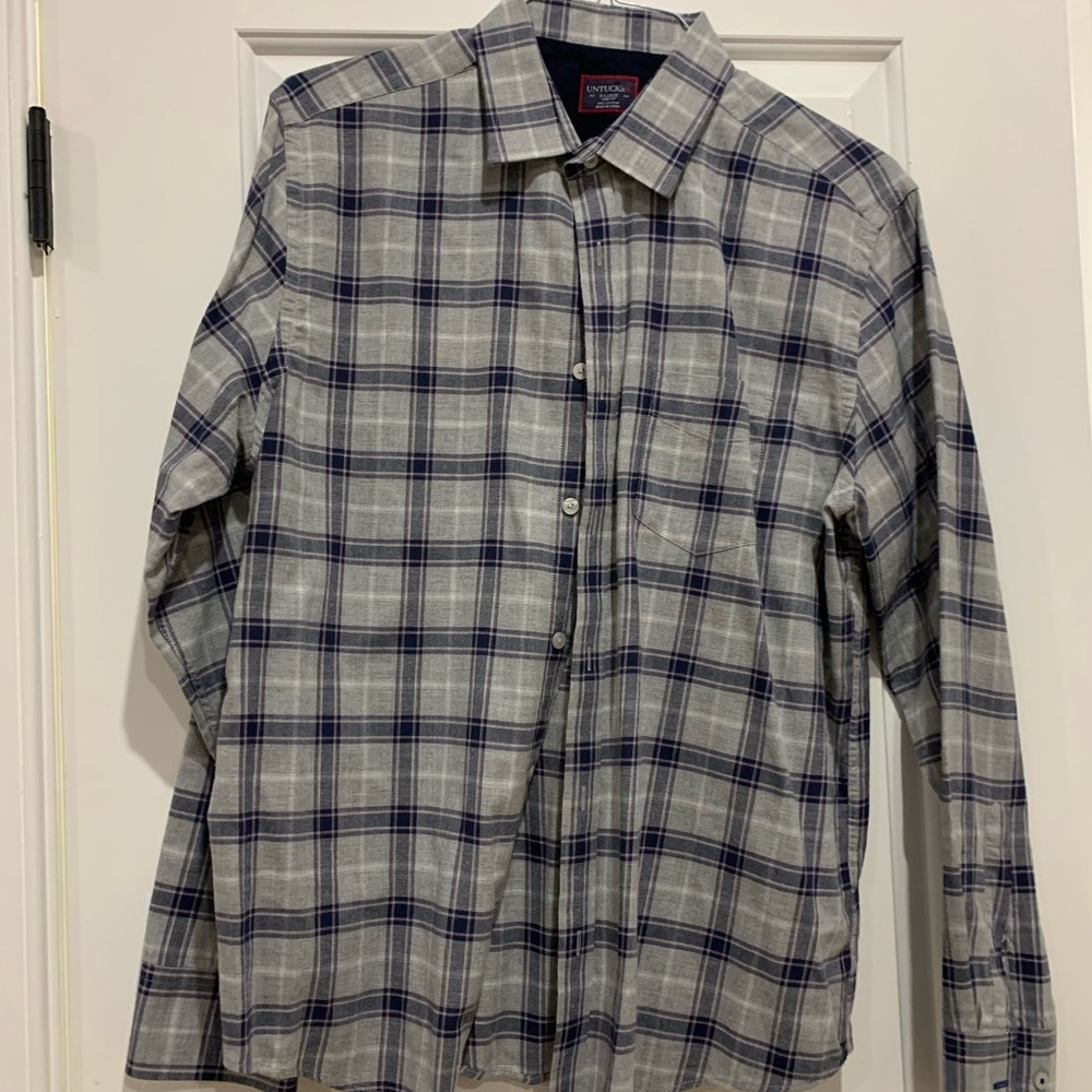 Untuckit flannel shirt